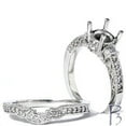 thumbnail image 3 of Pompeii3 7/8ct Heirloom Diamond Ring 14K White Gold, 3 of 5