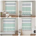thumbnail image 6 of Farm Fruits Sheer Curtains 63 Inches Long, Watermelon Lemons Peach Green Grey Striped Light Filering Curtains, Breathable Simi Curtain Privacy Drapes for Living Room Bedroom Window Treatment, 6 of 9
