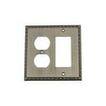 thumbnail image 2 of Nostalgic Warehouse 719840 Egg & Dart Switch Plate with Rocker and Outlet, Antique Pewter, 2 of 3