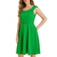 thumbnail image 4 of INSPIRE CHIC Vestido Vintage para Mujeres de los años 50, Escote Redondo, Vestidos de Cóctel de Gran Tamaño, Color Verde, 4 of 6