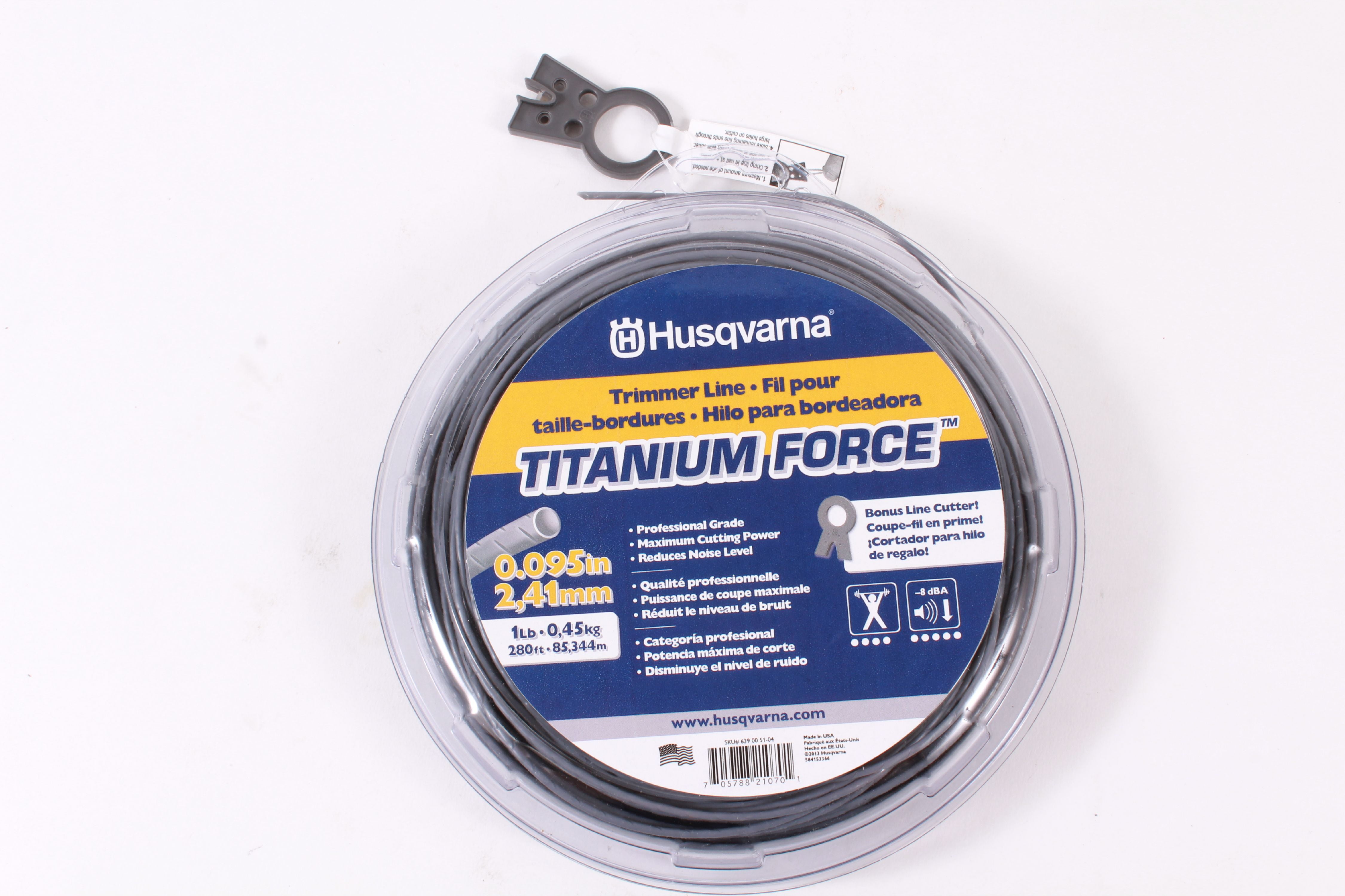 Husqvarna 639005104 .095 X 280' Titanium Force String Trimmer Line 1lb 