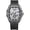 Black, variant on Fashion Men's Quartz Watch Tonneau Transparent Case Date Luminous Waterproof Analog Casual Business Wristwatch with Silicone Strap