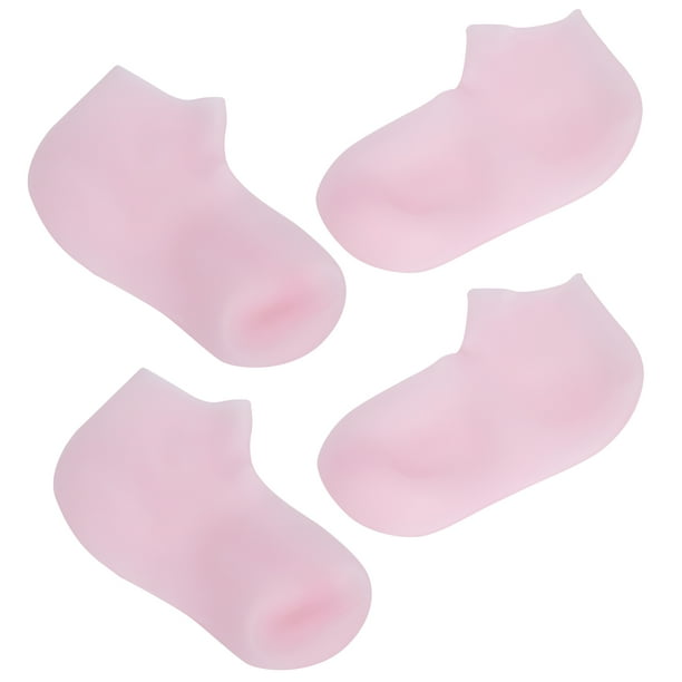 2 Pares De Calcetines Hidratantes De Silicona, Calcetines De Pedicura Spa, Calcetines Exfoliantes De Silicona Antideslizantes, Reparan Los Pies Agrietados Y Suavizan Los Pies