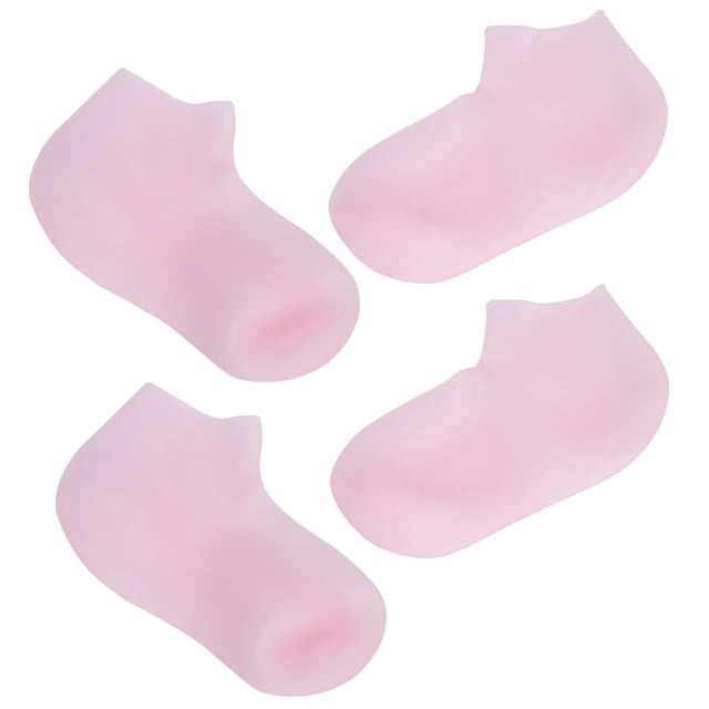 2 Pares De Calcetines Hidratantes De Silicona, Calcetines De Pedicura Spa, Calcetines Exfoliantes De Silicona Antideslizantes, Reparan Los Pies Agrietados Y Suavizan Los Pies