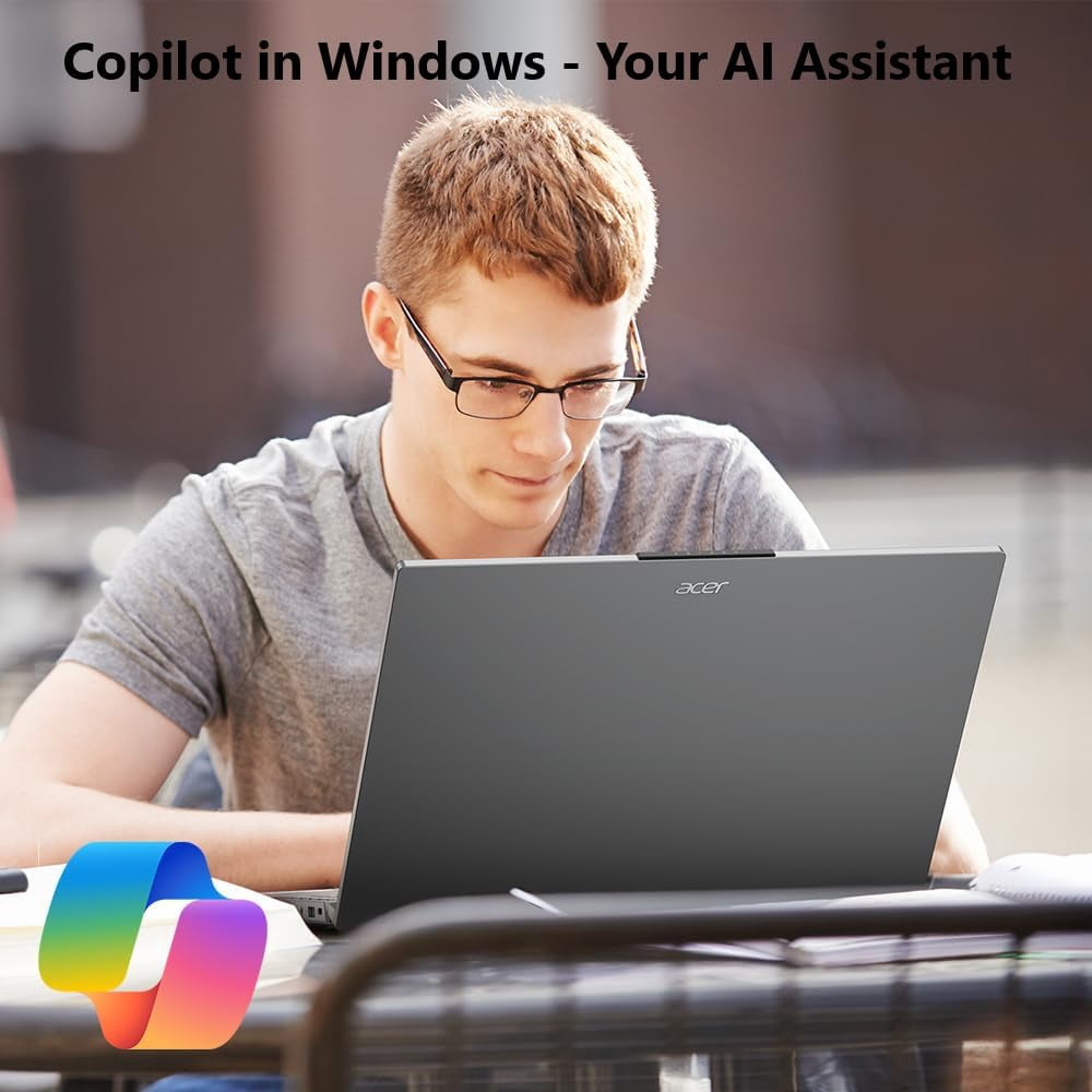 acer Aspire Go 15 Business & Home Student Laptop Computer, 15.3" WUXGA IPS Display, Intel 10-Core i5-1334U (Beat i7-1250U), Copilot AI Key, Win 11 Pro, w/128G PSD