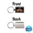 thumbnail image 4 of Angry Scorpion Black Background Metal Rectangle Keychain, 4 of 7