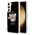 thumbnail image 2 of Funda para Samsung Galaxy S23+ 5g con galvanoplastia de doble cara IMD y soporte para anillo (sonrisa), 2 of 5
