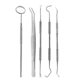 thumbnail image 2 of Stainless steel dentist tools, double-head probe dental mirror tooth cleaning kit, 2 of 4