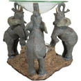 thumbnail image 2 of Ebros   Savanna Elephants Trumpeting Oil Warmer Statue Wax Burner Aroma Scent Diffuser Resin Safari Themed Decorative Figurine, 2 of 8