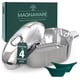 thumbnail image 1 of Magnaware Horno Holandés De Aluminio Fundido – Olla Ligera Ovalada De 12,6 Cuartos Para Utensilios De Cocina Cajun Para Hornear Pan Y Más – Bandeja Para Asar Con Cubiertas De Silicona Y Rejilla Para U, 1 of 8