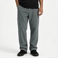 thumbnail image 4 of LODIENY Corduroy Pants for Men with Pockets Drawstring Elastic Waist Straight Wide Leg Baggy Casual Sweatpants Gray L, 4 of 6