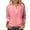 Pink, variant on Womens Summer Tops Long Sleeve Workout Tops Crop Top Long Sleeved Leggings Shirts Women Stylish Women Star for Blouses Small Laced Shirt Womens Casual Short Sleeve Periwinkle Shirt XXL