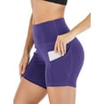 thumbnail image 2 of YouLoveIt Womens High Waisted Yoga Shorts Butt Lift Yoga Shorts Women Leggings Athletic Sport Shorts Tummy Control Running Workout Shorts Womens Summer Shorts, 2 of 6