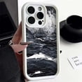thumbnail image 3 of Black Style Gradient Watercolor Phone Case For iPhone 15 14 Pro Max 13 12 11 Pro Max 7 8 Plus X XS Max XR Soft Silicone Cover, 3 of 5