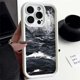 thumbnail image 3 of Black Style Gradient Watercolor Phone Case For iPhone 15 14 Pro Max 13 12 11 Pro Max 7 8 Plus X XS Max XR Soft Silicone Cover, 3 of 5