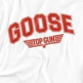 thumbnail image 2 of Top Gun Goose Varsity Women's Boxy Cropped T-Shirt Casual Graphic Tee, 2 of 4