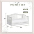 Dream on Me Toddler Day Bed with Storage, White