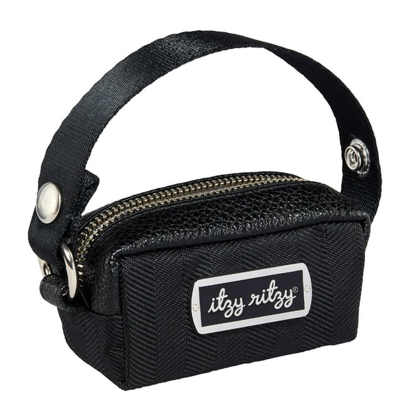 Itzy Ritzy Power Pod Pacifier Case In Black Herringbone Walmart Com Walmart Com