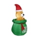 thumbnail image 3 of Bolsa de regalo navideña inflable para exteriores de 4,9 pies con forma de cachorro CHAO decoración de patio inflable con luces LED, 3 of 5
