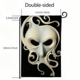 thumbnail image 3 of PHYHOO  Halloween Ghost Boo Garden Flag Double Sided Outside, Spooky Small Burlap Holiday Yard Outdoor Decorative Flag White, 3 of 6