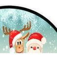 thumbnail image 3 of Dreamtimes Santa with His Reindeer Driving Car Round Area Rug 3Ft Small Round Area Rug Soft Bedroom Entryway Foyer Throw Mat Washable Non-Shedding Non-Slip Sofa Nursery Carpet, 3 of 5