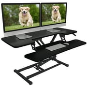FLEXISPOT Standing Office Desk Converter, Black, 40 inch