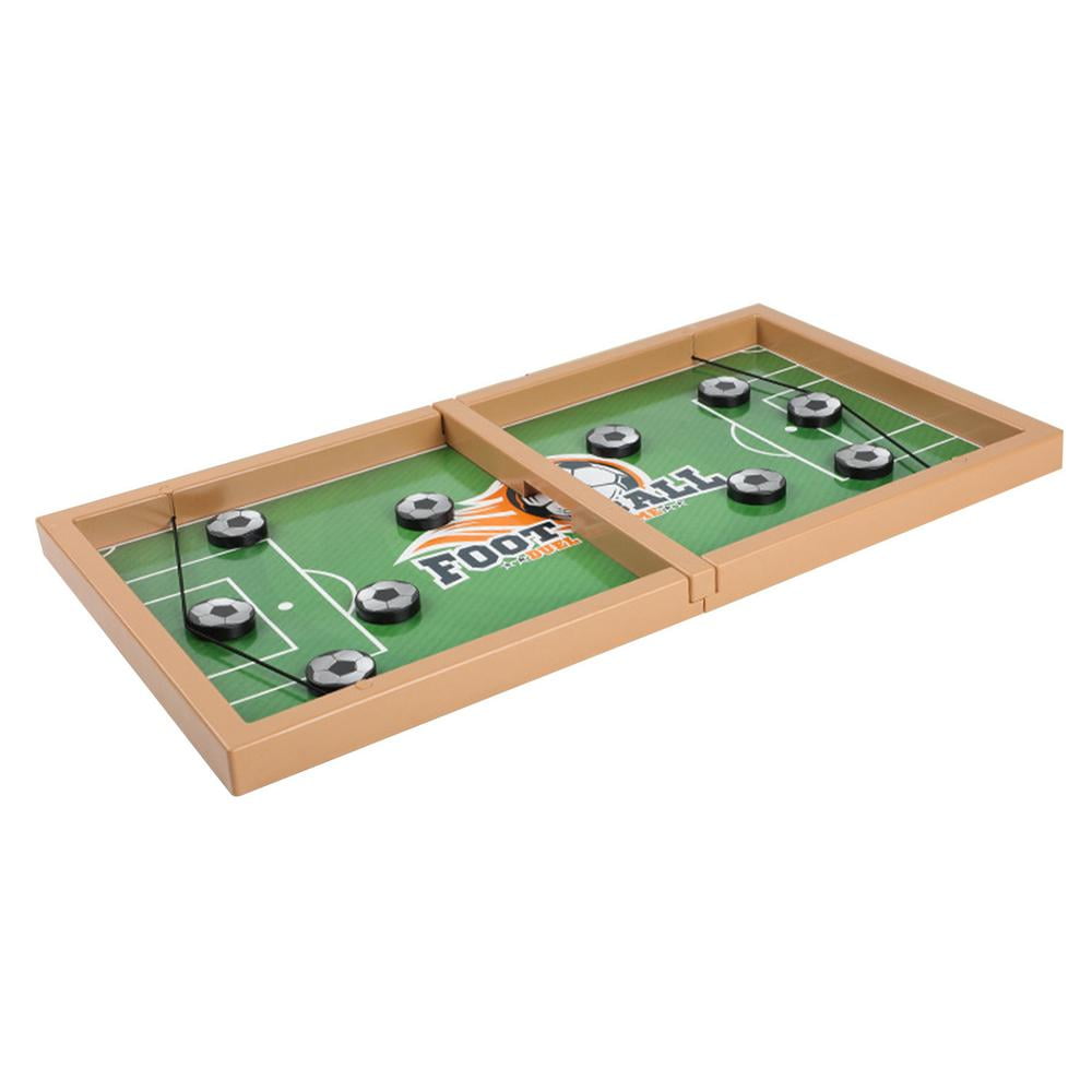 IMSHIE Fast Sling Puck Game Wooden Hockey Game Sling Puck Desktop