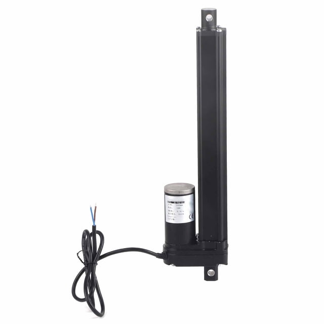 Actuador lineal eléctrico, Actuador lineal de carrera 3500N Bajo ruido IP54 Cilindro eléctrico Varilla de empuje lineal DC24V para equipos industriales(250mm/9.8in)