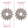 thumbnail image 2 of Piñón delantero WOOSTAR para motocicleta 420-14T, 17 mm, para 50-125 cc, 2 of 8