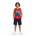thumbnail image 2 of Super Mario Galaxy Boys Graphic Muscle Tank Top, Sizes 4-18, 2 of 7