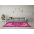 thumbnail image 3 of Ahgly Company Indoor Square Persian Pink Traditional Area Rugs, 3' Square, 3 of 4