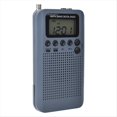 thumbnail image 4 of Radio AM/FM con Pantalla LCD Radio de Bolsillo Receptor Digital de Banda Dual Altavoz Portátil Gris, 4 of 5
