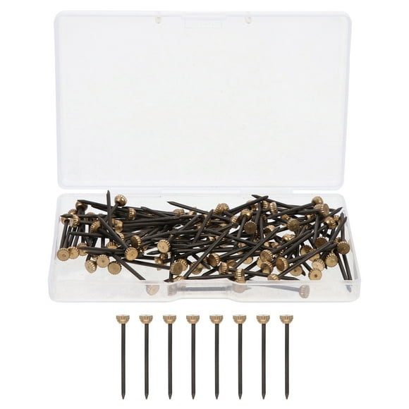 KAKOWELY 120 clavos para colgar cuadros, ganchos para colgar cuadros de oficina, clavos con cabeza de cobre