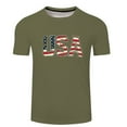 thumbnail image 2 of Gephdiin Graphic Tees Mens T-Shirts Men T Shirt 3D Digital Printing Casual Basic Tee Tops Graphic Tees Men Mens Shirts Polyester Army Green Xxl, 2 of 3