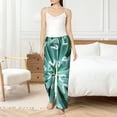 thumbnail image 4 of Salouo Teal Cactus Print Women's Pajama Pants Casual Loose Sweatpants PJs Flowy Pants Drawstring Palazzo for Women Wide Leg Pants Lounge Pajama -XX-Large, 4 of 8