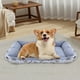 thumbnail image 4 of Sofa Vama Ropa de Cama Cama rectangular para mascotas, para gatos y perros, extra gruesa, cálida, con cojín de felpa, suave, para uso en interiores y exteriores. for Navideño, 4 of 4
