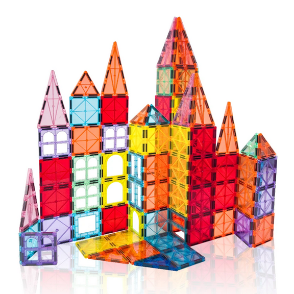 Liltom 32-Piece Magnetic Building Tiles Set — STEM Construction Toys for Kids Ages 3 .