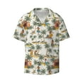 thumbnail image 3 of Goofa Hawaiian Style Printed Men's Casual Short-sleeved Shirt,Lightweight Breathable Button-down,Summer Casual men's top,Versatile Fashion shirt-Medium, 3 of 7