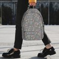 thumbnail image 2 of Easygdp Black And White Houndstooth Mochila Ligera de 15 Pulgadas para Estudiantes, Mochila Cómoda para la Escuela y Viajes, Correas Ajustables, 2 of 6