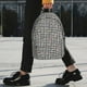 thumbnail image 2 of Easygdp Black And White Houndstooth Mochila Ligera de 15 Pulgadas para Estudiantes, Mochila Cómoda para la Escuela y Viajes, Correas Ajustables, 2 of 6