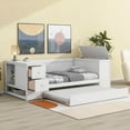 thumbnail image 6 of White Twin Size Daybed - Storage Arms, Trundle & Charging Station, 6 of 22