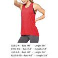 thumbnail image 3 of Toystoory Camiseta de yoga con espalda cruzada para mujer, ropa deportiva, chaleco de entrenamiento, camiseta sin mangas para deporte de ocio Uniforme atlético Rojo SG, 3 of 6