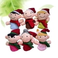 thumbnail image 2 of Juego de 6 uds de marionetas de dedo de Navidad, juguete interactivo familiar encantador de dibujos animados, juguete de dedo para niños, 2 of 5