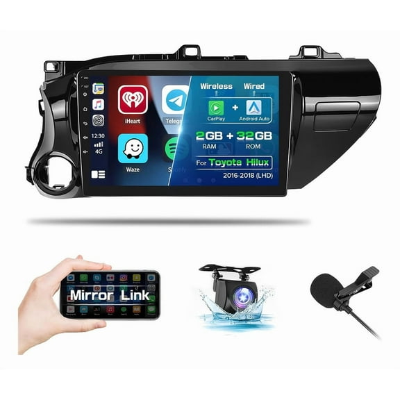 Torovo Car Radio Stereo Toyota Hilux 2016-2018 Android Carplay GPS 2G 32G