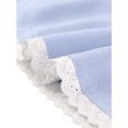 thumbnail image 6 of INSPIRE CHIC Women's Square Neck Short Sleeve Lace Trim Tiered Midi Dresses, 6 of 7