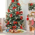 thumbnail image 4 of FMSHPON Thanksgiving Autumn Leaves Xmas Christmas Tree Skirt Stand Mat for Holiday Party Decoration Indoor Outdoor 36 inches, 4 of 6