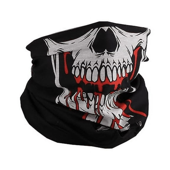 Motique Accessories Seamless Face Mask Bandanas Vampire Skulls for Adult Unisex