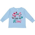 thumbnail image 3 of Inktastic I Love My Mimi Pink and Blue Fox with Hearts Boys or Girls Long Sleeve Toddler T-Shirt, 3 of 5