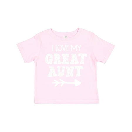 

Inktastic I Love My Great Aunt with Arrow Gift Toddler Boy or Toddler Girl T-Shirt