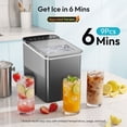 thumbnail image 4 of EUHOMY Countertop Ice Maker, Portable Bullet Ice Maker with 2 Ice Sizes & Self-Cleaning, 26.5 Lbs/24H, GrAy, 4 of 10